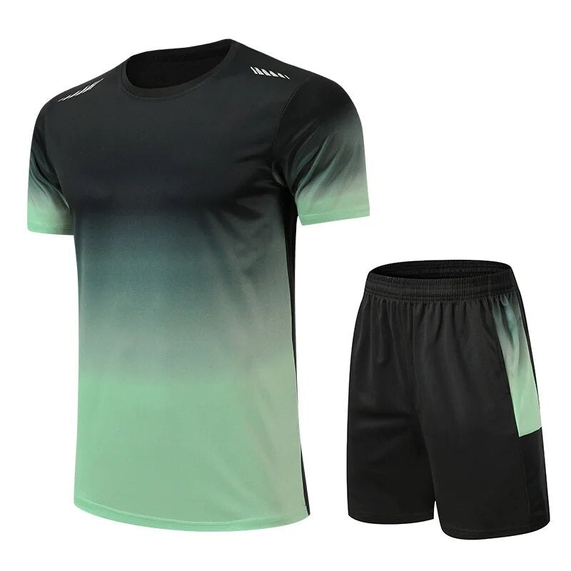 Tweedelige Sportset Heren met Kleurverloop Fashion Design