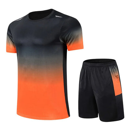 Tweedelige Sportset Heren met Kleurverloop Fashion Design