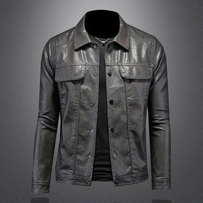 Leren Herenjack - Stoere Classic Style Voorjaar en Herfst