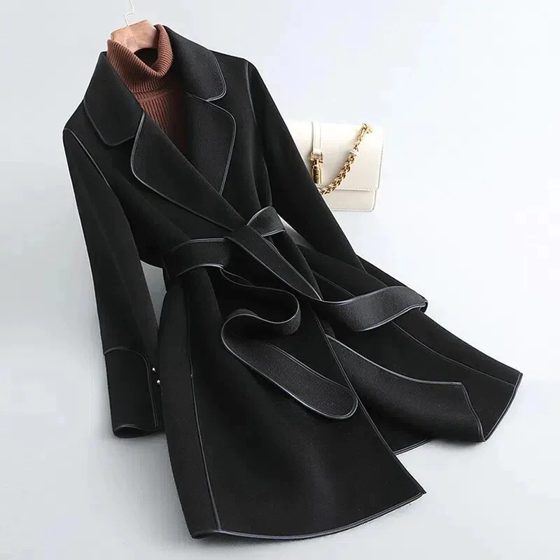 Damesjas Scheerwol Luxe Warme Winterjas