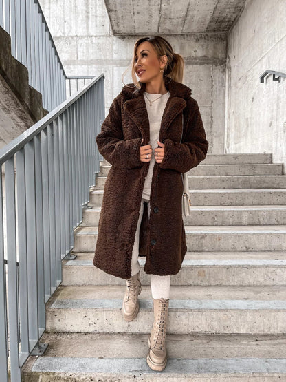 Dames Teddyjas Zacht Warm Elegante Style