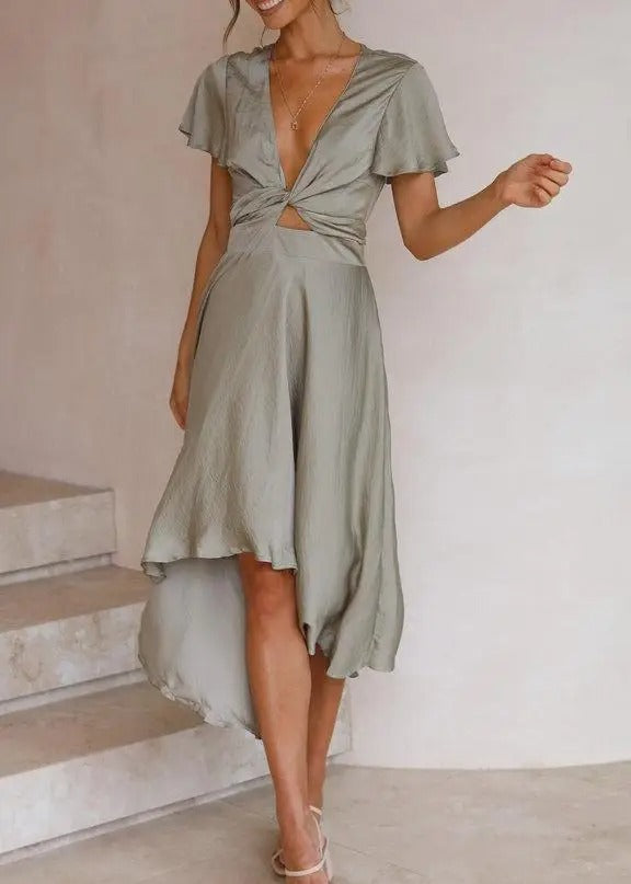 Midi Jurk Elegante Filippa Voor Vrouw