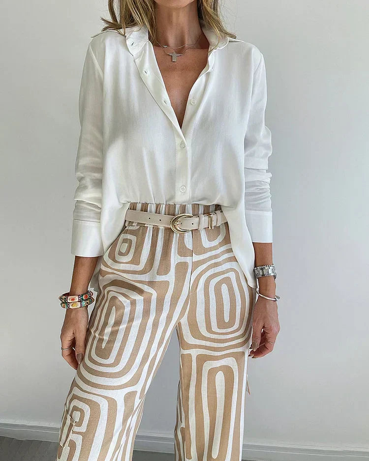 Elegante Pantalon voor Dames Gratis Top
