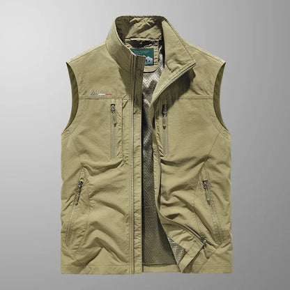 Heren Bodywarmer Ritsvest met Opstaande Kraag