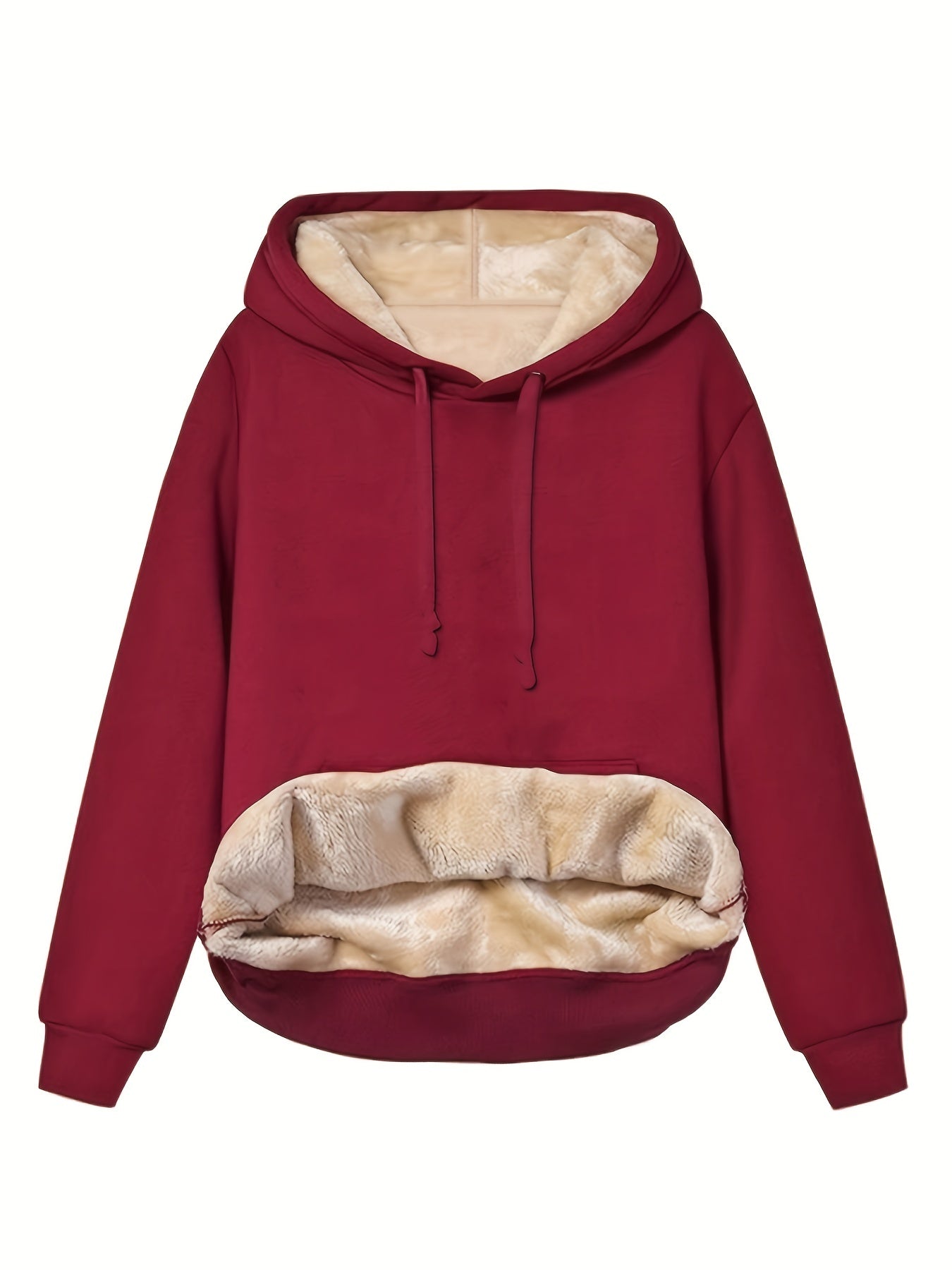Dames Fleece Hoodie Capuchon Zacht en Warm Casual