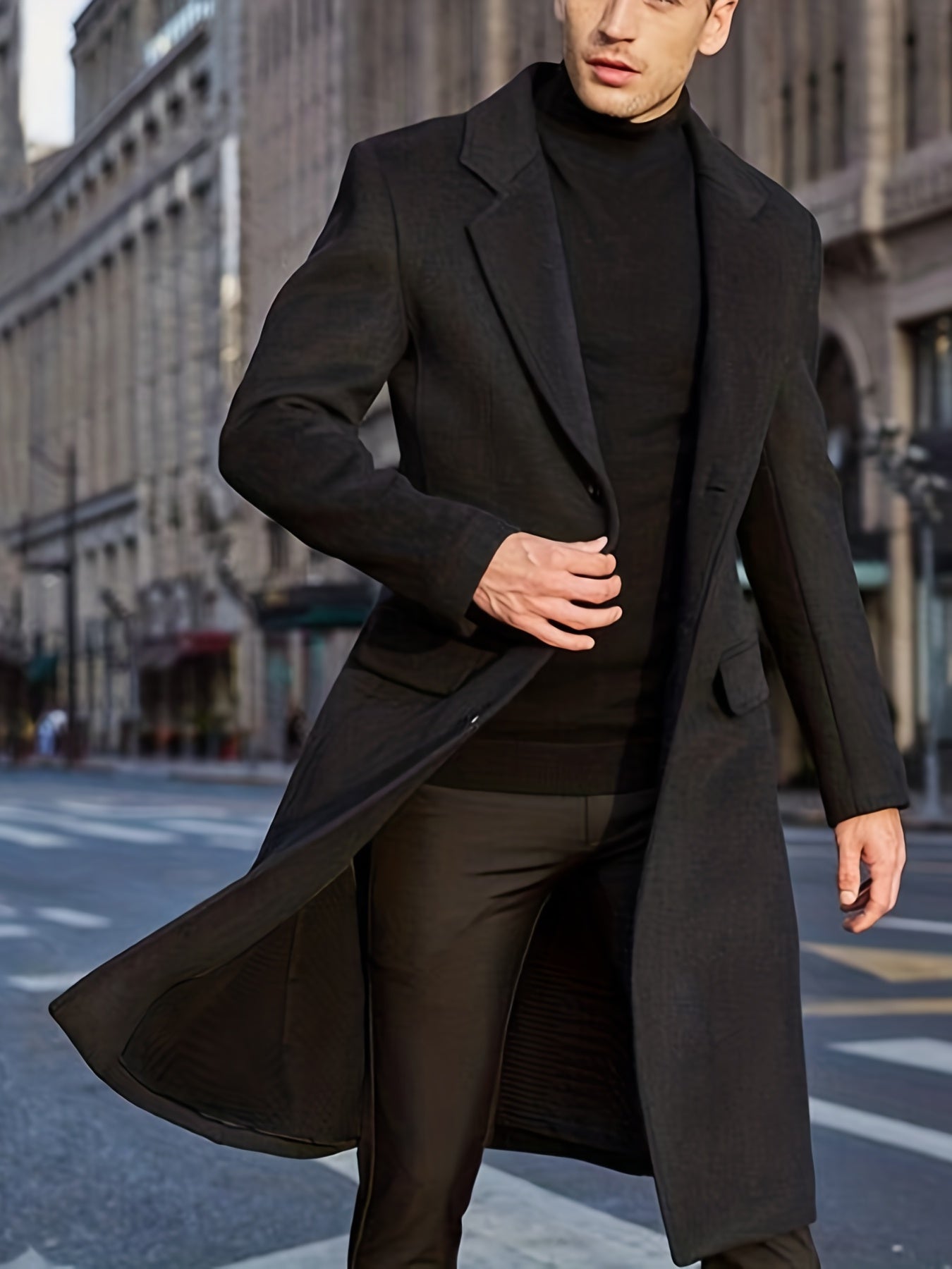 Heren Trenchcoat Waterdicht Zakelijk Elegant Winterjas