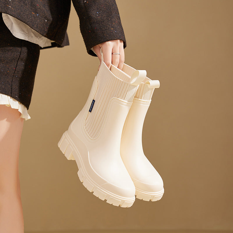 Dames Regenlaarzen Waterdicht met Antislip Zool