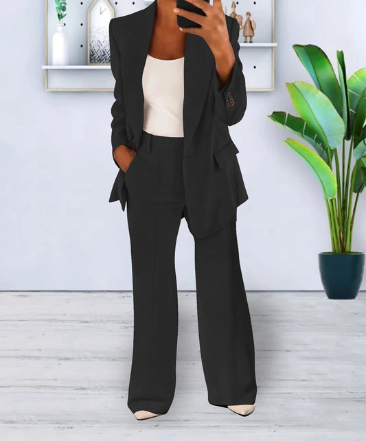 Dames Blazer Broek Set - Elegante Co-ord Outfit voor Vrouwen - StudioMarella