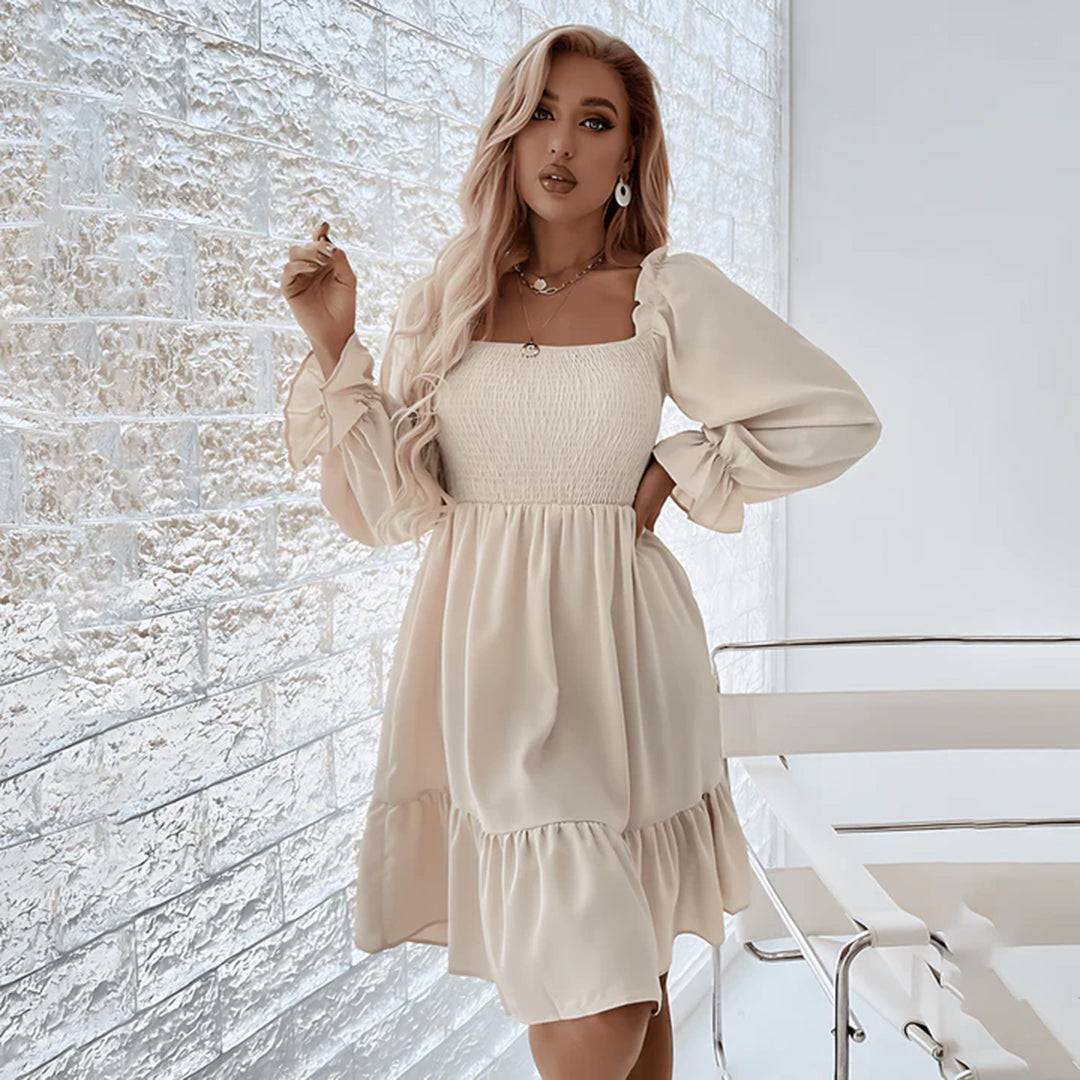 Eva | Mooie Zwarte Jurk in de kleur Wijnrood voor dames in stijl ideaal voor de lente.