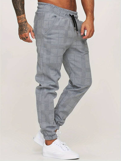 Herensportbroek Ruitpatroon Comfortabel Casual Dagelijks
