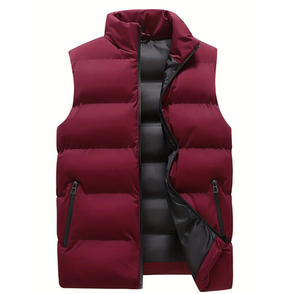 Heren Bodywarmer Puffer Vest Donzen Look Warm Isolatie