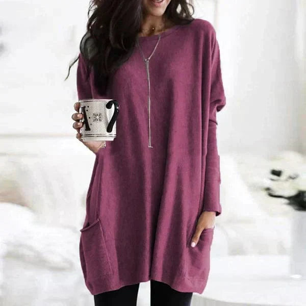 Damestrui Lange Mouwen Comfortabel Casual Model