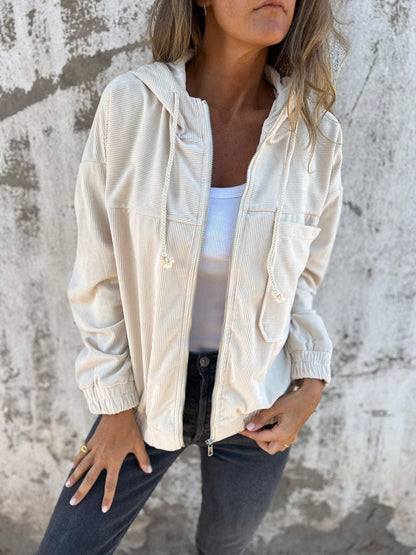 Tova | Elegante Jas Zacht en Gestructureerd Stof