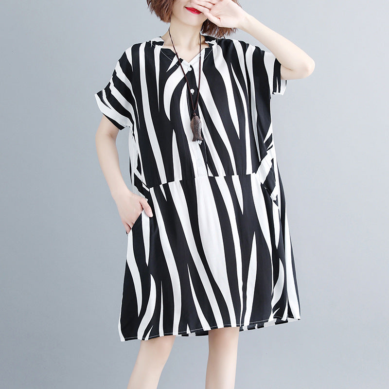 Linnen Blouse met Streepjes - StudioMarella