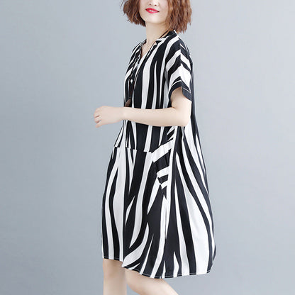 Linnen Blouse met Streepjes