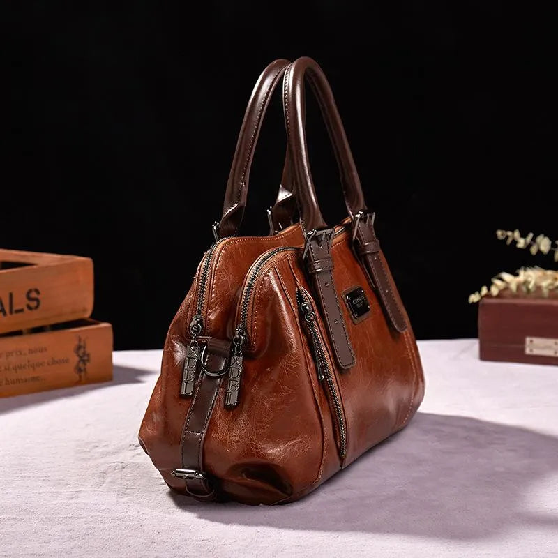 Leren Tassen Valentina Stijlvolle Handtas