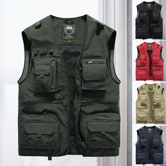 Gilet Cargo Heren met Taschen en Ritsen - StudioMarella