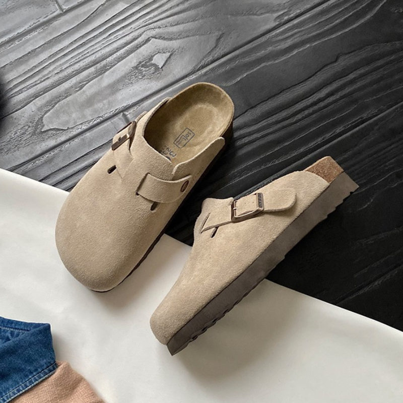 Suède Pantoffels Premium Handgemaakt Unisex