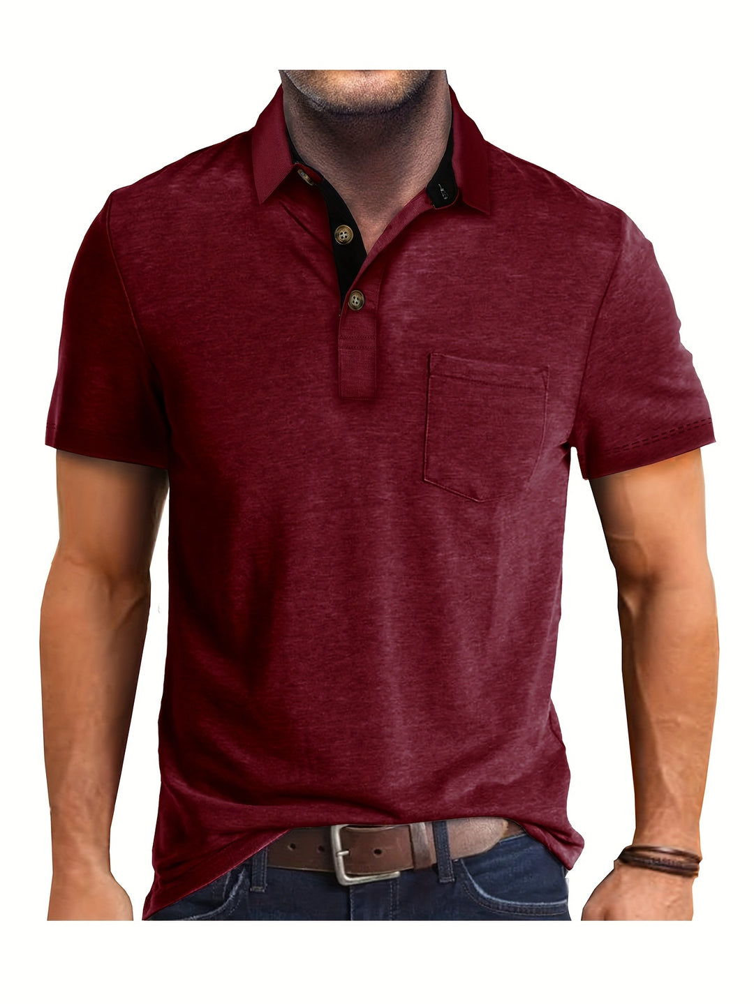 Heren Polo Shirt – Ademend en Comfortabel met Borstzak