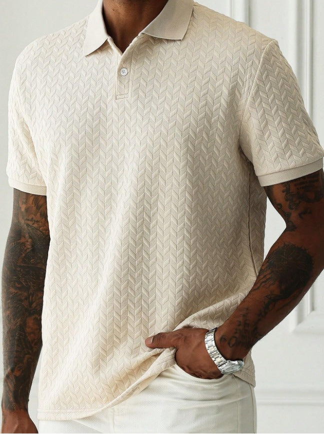 Heren Polo Shirt Slim Fit Casual Zomer Model