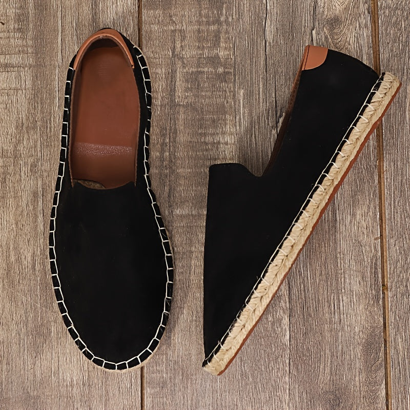 Heren Espadrilles - Lichtgewicht Zomer Sandalen met Gevlochten Zool