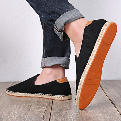Heren Espadrilles – Lichtgewicht Zomerschoenen met Gevlochten Zool