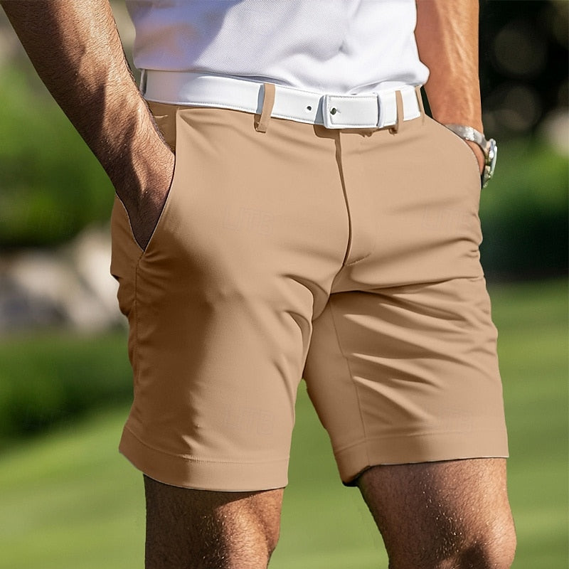 Heren Shorts Slim Fit Stretch Broek Zomer Golf