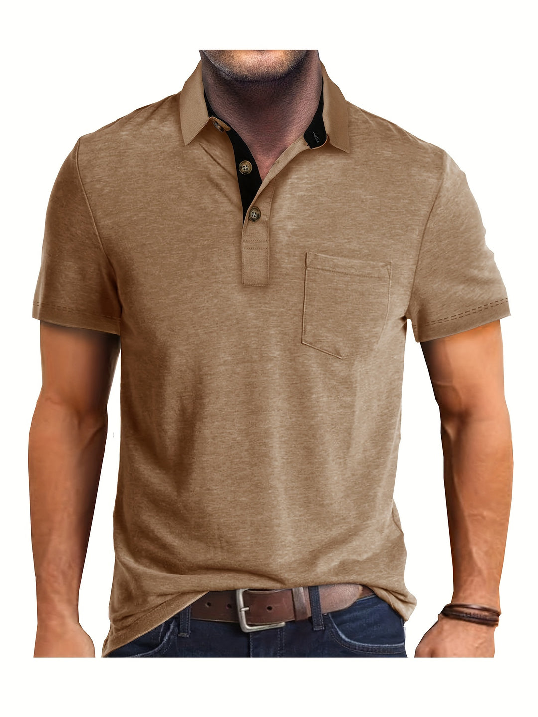 Heren Polo Shirt – Ademend en Comfortabel met Borstzak