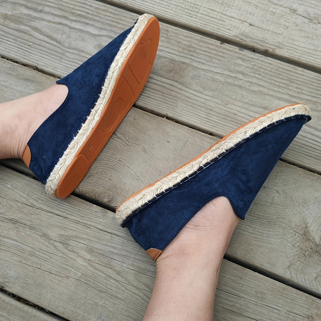 Heren Espadrilles - Lichtgewicht Zomer Sandalen met Gevlochten Zool