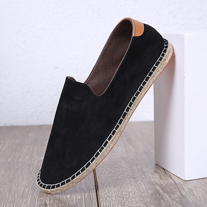 Heren Espadrilles – Lichtgewicht Zomerschoenen met Gevlochten Zool