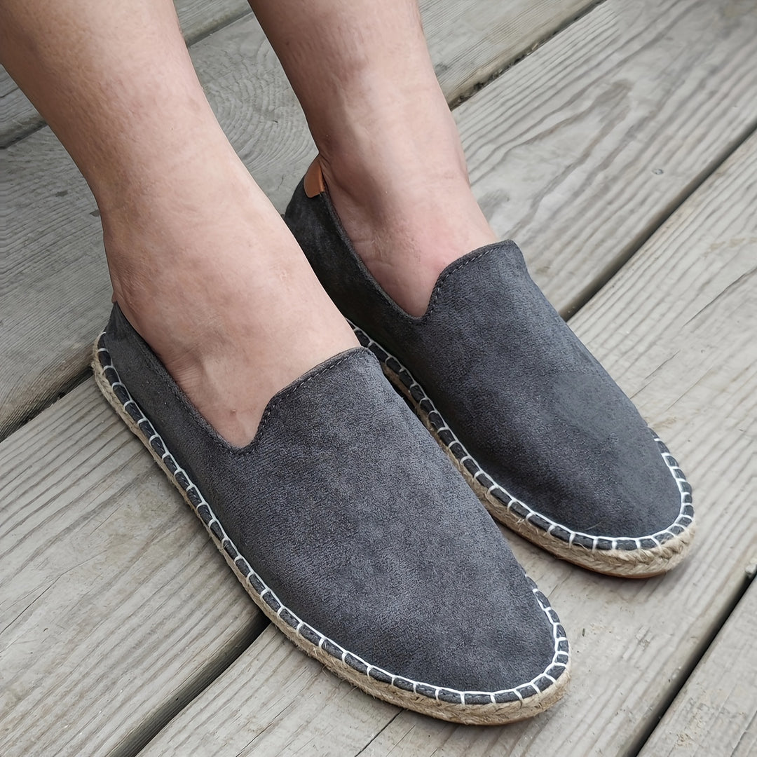 Heren Espadrilles – Lichtgewicht Zomerschoenen met Gevlochten Zool