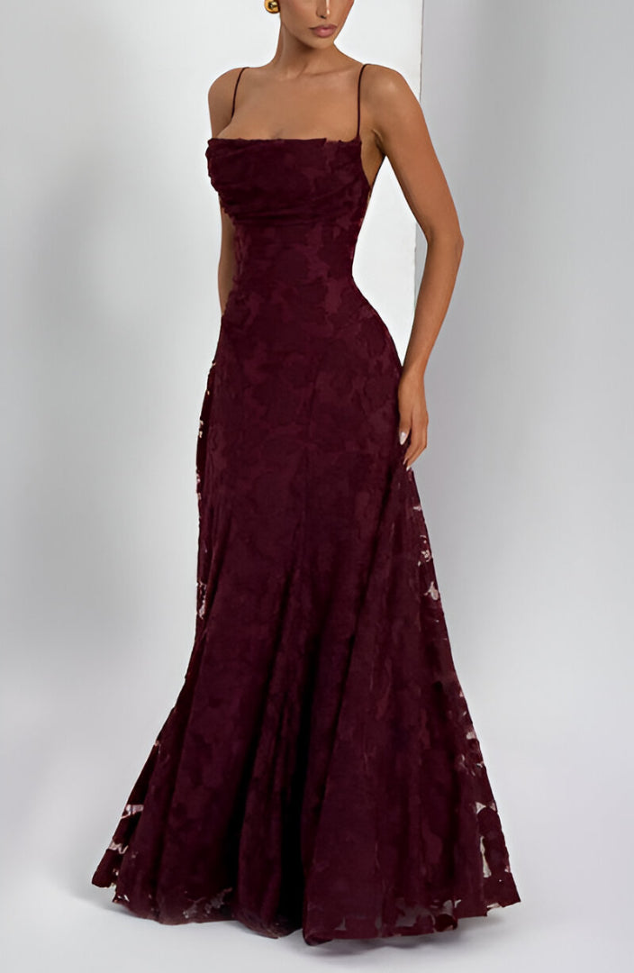 Lange Galajurk met Kant en Corset voor Vrouw