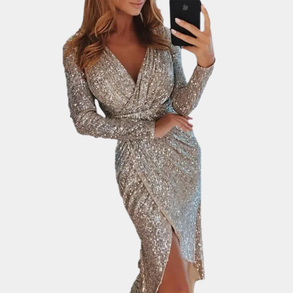 Isabella | Glitterjurk Elegant Feestjurk - StudioMarella