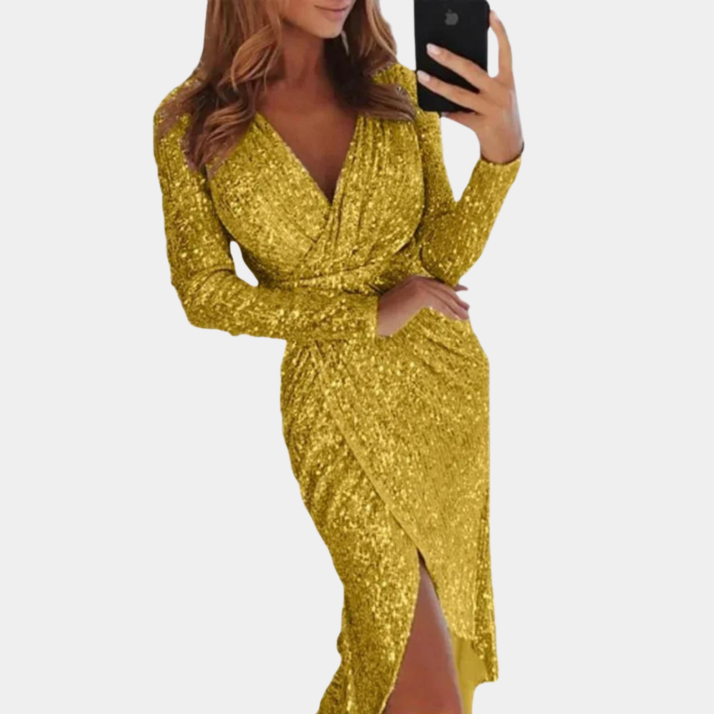 Isabella | Glitterjurk Elegant Feestjurk