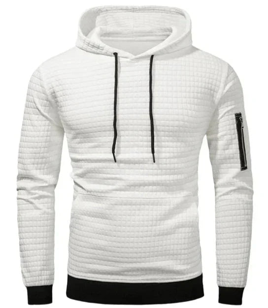 Heren Hoodie Slim Fit met Ribboorden en Trekkoord - StudioMarella