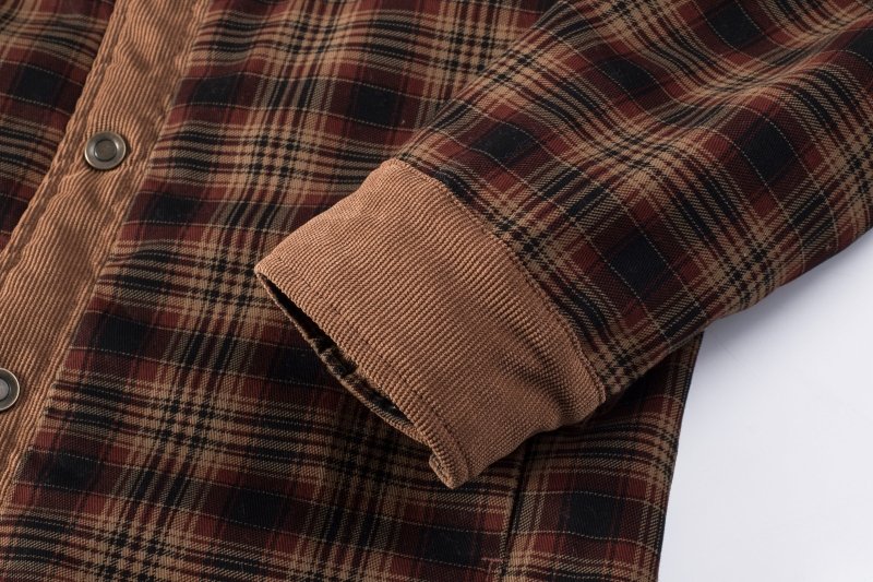 Herenjas Fleece Ruitpatroon Outdoor Stijl