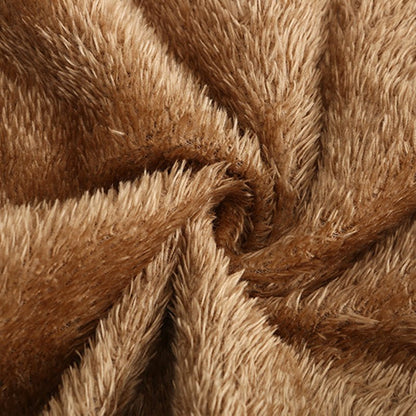 Heren Jas Geruit Fleece Lederlook met Kraag