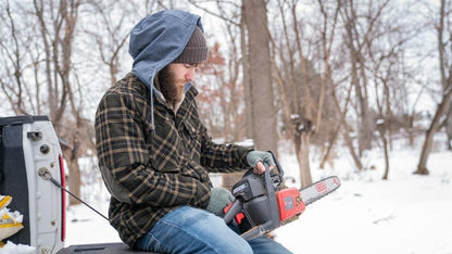 Heren Winterjas Geruit Fleece Lijn Warm en Waterdicht