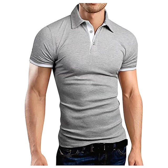 Heren Golf Polo Shirt Korte Mouw Zomer