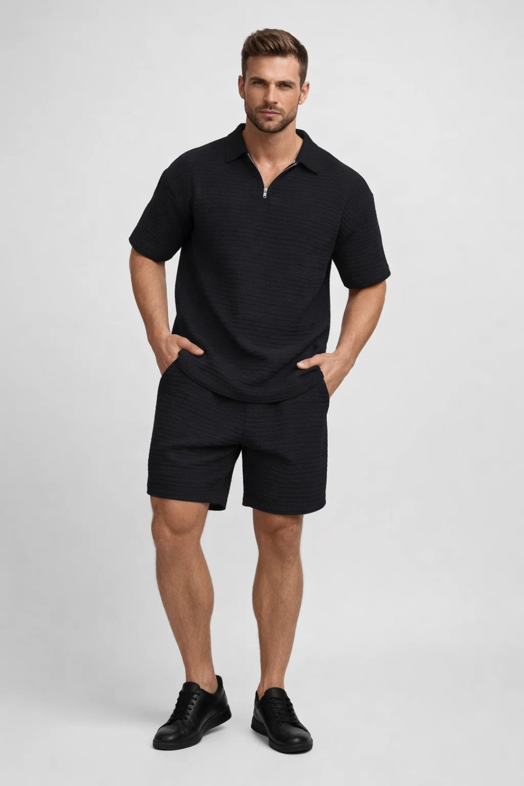Heren Zomeroutfit - Polo en Korte Broek Casual Set