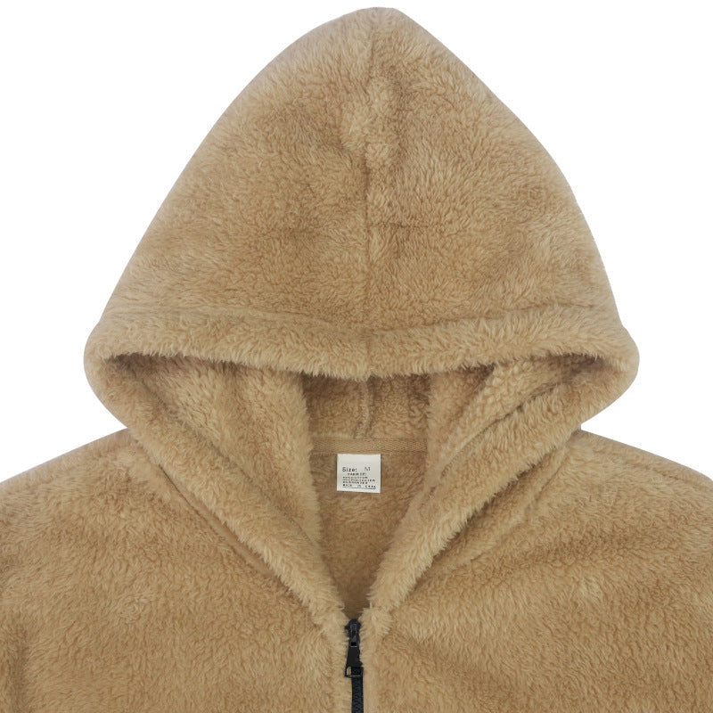 Hermy | Zachte fleecejack in de kleur Zwart voor heren in Lounge stijl ideaal voor de winter