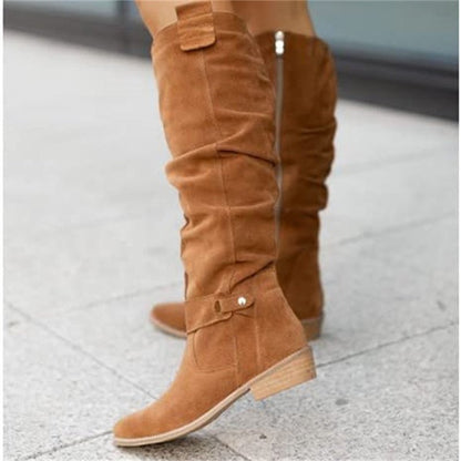 Dameslaarzen Hoge Boots Comfortabele Hak