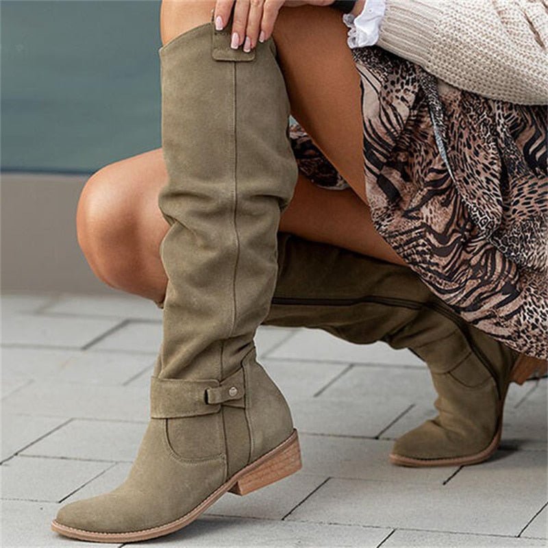 Dameslaarzen Hoge Boots Comfortabele Schoenen