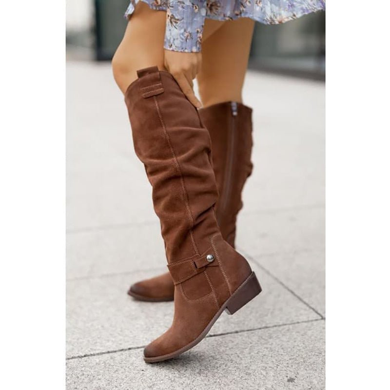 Dameslaarzen Hoge Boots Comfortabele Hak