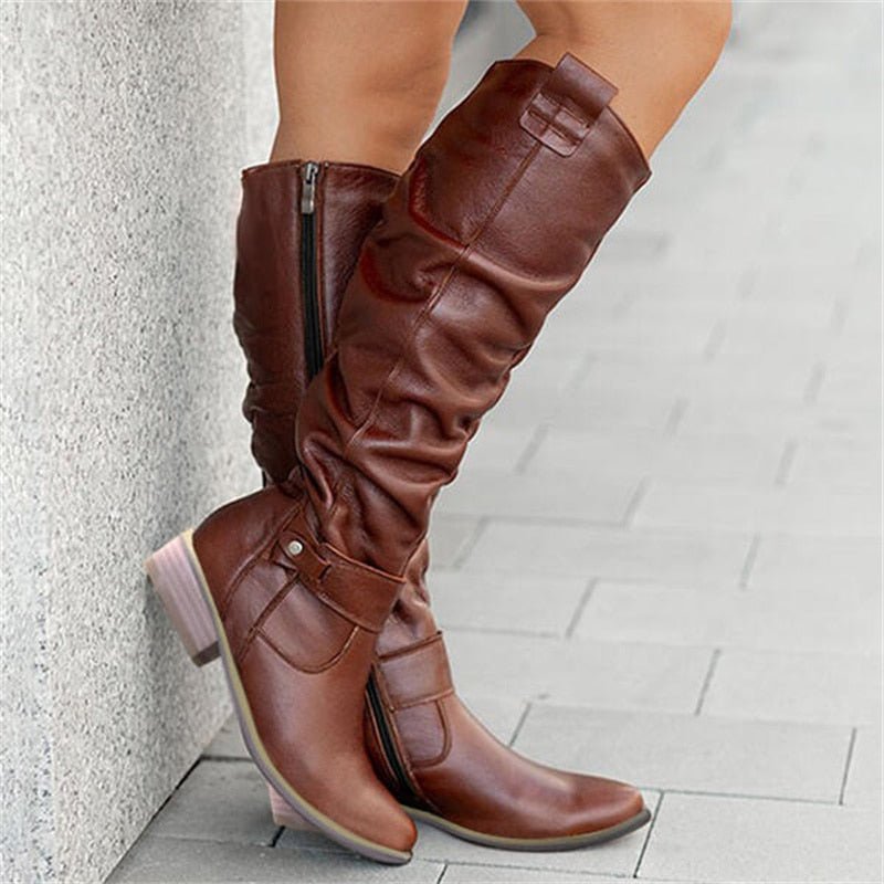 Dameslaarzen Hoge Boots Comfortabele Schoenen