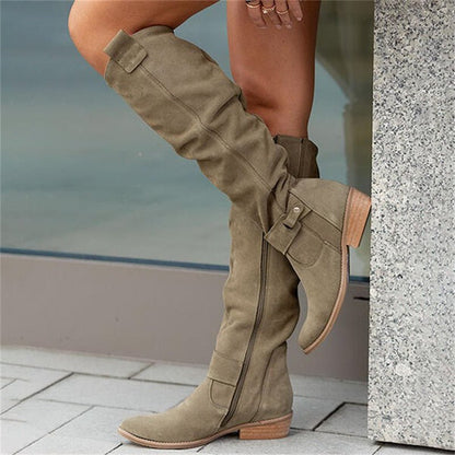 Dameslaarzen Hoge Boots Comfortabele Schoenen