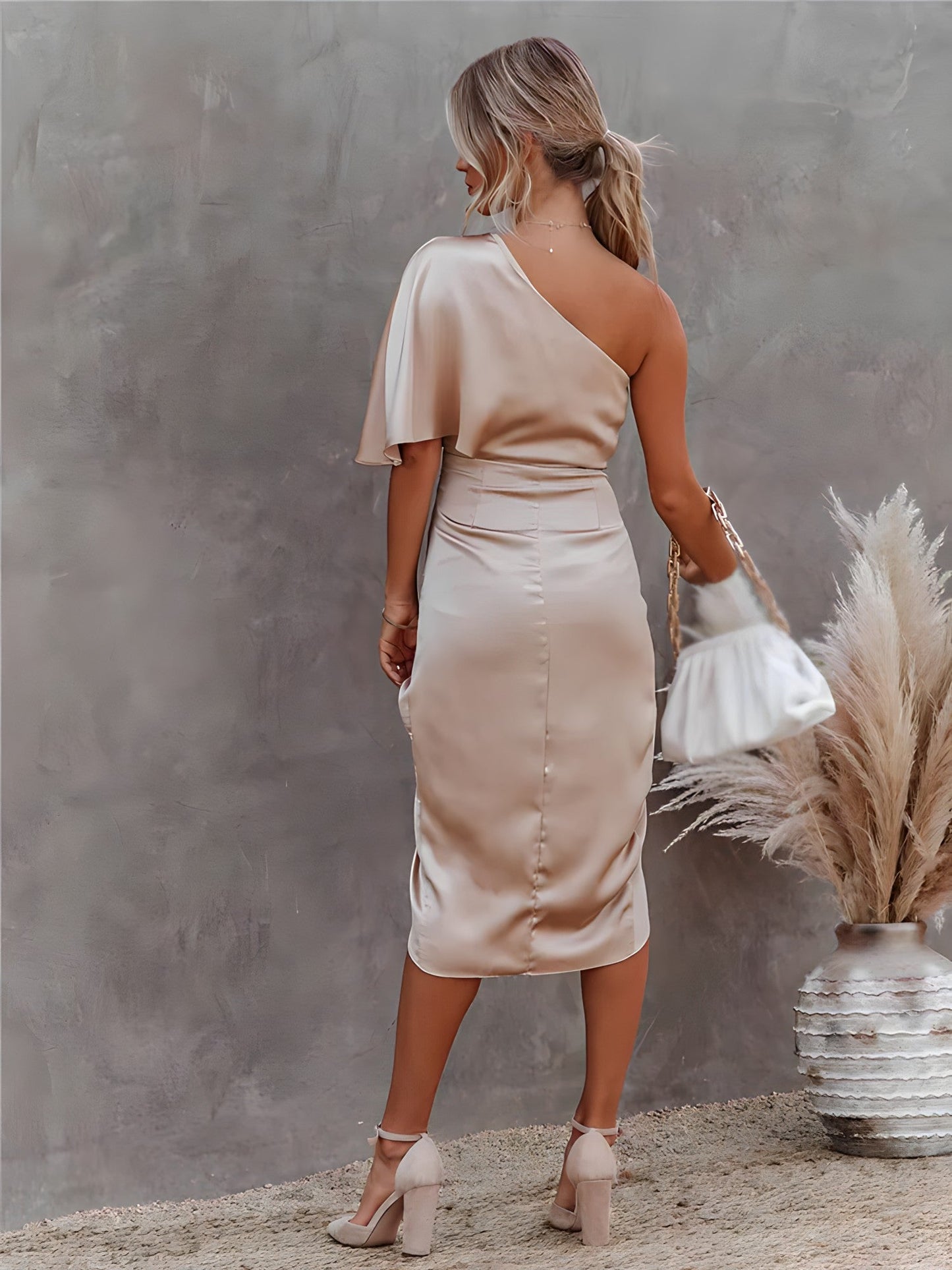 Luxe Avondjurk Zijde voor Dames Elegante Jurk
