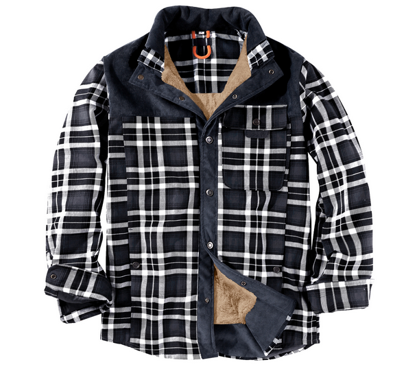 Heren Lumberjack Jas Warm en Weerbestendig Rood Groen Blauw