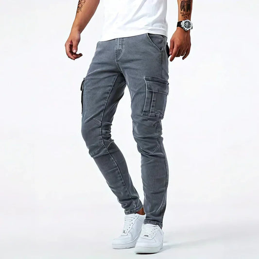 Heren Cargo Jeans Comfortabele Pasvorm Modern - StudioMarella