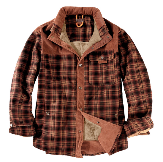 Heren Lumberjack Jas Warm en Weerbestendig Rood Groen Blauw